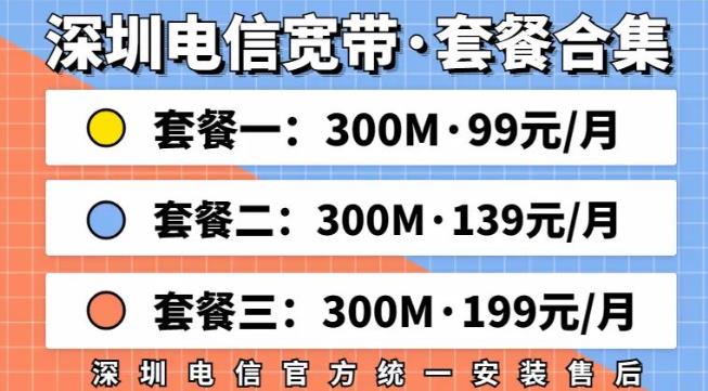 深圳电信宽带套餐，手把手教你怎么选？