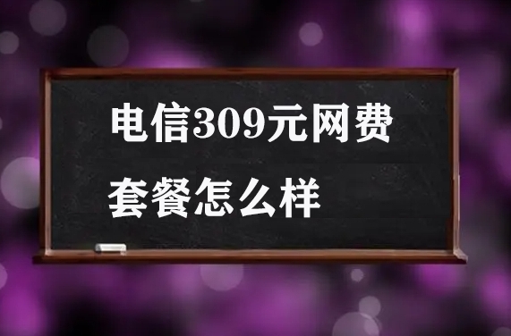 电信309元网费套餐怎么样