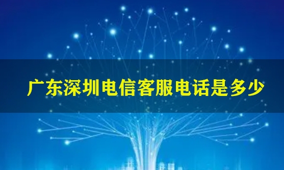 广东深圳电信客服电话是多少